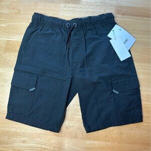 Univibe Cargo Boys Kids Shorts Gray Size Small S Black NWT Drawstring
